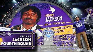 Vikings Select Oregon Cornerback Khyree Jackson With Pick No 108 in the 2024 NFL Draft [upl. by Keegan]