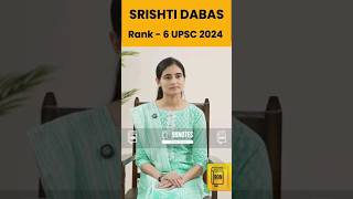 Srishti Dabas Ias 🥰UPSC RANK06🥰 Upsc Motivational Status Video motivation trending youtubeshorts [upl. by Arlana]