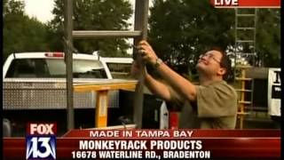 New Safety Product Offers Ultimate Ladder Stabilization  live on Fox 13 [upl. by Annaerda416]