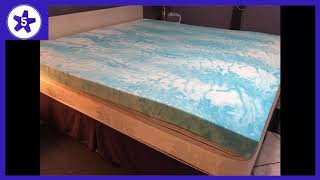 Linenspa 2 Inch Gel Swirl Memory Foam Topper Review [upl. by Peonir]