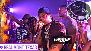 WEBBIE FULL PERFORMANCE LIVE IN BEAUMONT TEXAS [upl. by Arakahs]