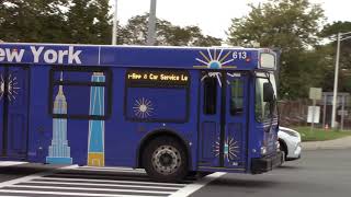 PANYNJ Bus Action in Front of the JFK Vendor [upl. by Ynna]