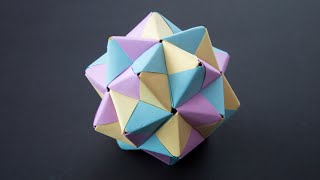 Origami Modular Icosahedron [upl. by Danforth]