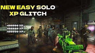 SOLO NEW UNLIMITED XP amp CAMO GLITCH  BO6 Zombies [upl. by Ahsilek]