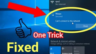 error cant connect to this network problem on window10781error fixed WiFiErrortechsolution [upl. by Aivax]