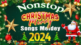 CHRISTMAS SONGS MEDLEY DISCO 2024  We Wish You A Merry Christmas 2024  2025 [upl. by Lyrahc]