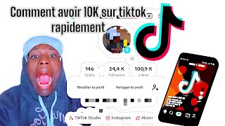 Comment avoir 10K sur tiktok rapidement possible  tiktok  Abonnés [upl. by Navad416]