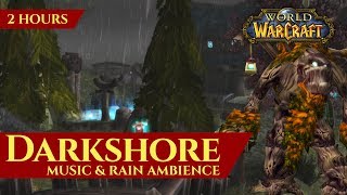 Vanilla Darkshore  Music amp Rain Ambience 2 hours 4K World of Warcraft Classic [upl. by Mima]