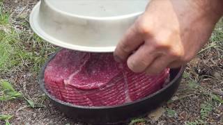 7 Hour Roast Beef On The Firebox Camping Stove Best Camp Food Ever [upl. by Savill]