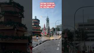 Christmas decoration sibu town square Fairy tale Christmas castle [upl. by Vitkun]