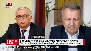 Augustin Zegrean ”Pensiile militare nu sunt pensii speciale ci solde și nu pot fi tăiate ” [upl. by Tica]