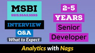 What to Expect in MSBI SSISSSASSSRS Interview  Questions amp Answers Topic  25 Years Experience [upl. by Nosirb764]