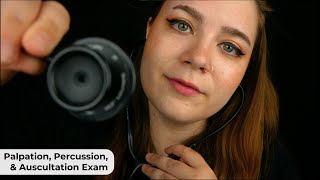 Palpation Percussion amp Auscultation Exam Anatomy Sticky Stethoscope 🩺 ASMR Medical RP [upl. by Anirazc70]