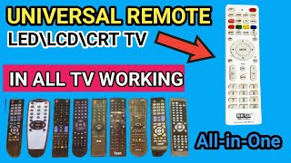 All in one universal remote setup l how to use LED LCD TV universal remote setting  smart remote [upl. by Handel]