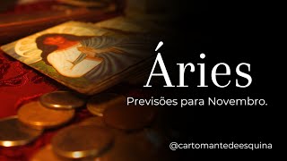 ÁRIES  PREVISÕES PARA NOVEMBRO  O mistério te encontra e você encontra o mistério 🌄🪔🕯️ [upl. by Aihtnis]