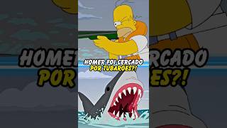 HOMER FOI CERCADO POR TUBARÕES simpsons thesimpsons shorts bart homer [upl. by Ajax]