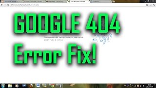 google 404 error fix [upl. by Cagle]