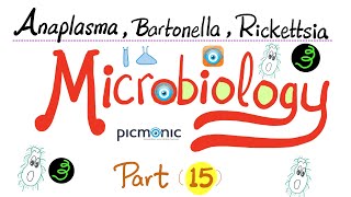 Picmonic Microbiology  Anaplasma Bartonella Coxiella Ehrlichia Rickettsia  Part 15 [upl. by Sorkin]