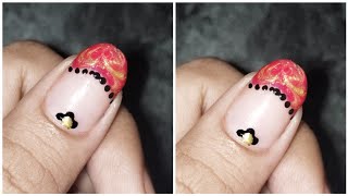 beautiful nail polish designs  nail art design for beginners at home  Nailartbyjyoti [upl. by Akselav]