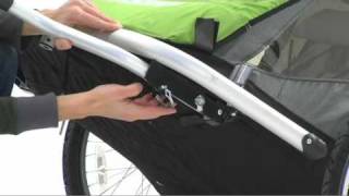 Croozer 535 and 737 strolling jogging and cycling conversion kit installation video [upl. by Kriss]