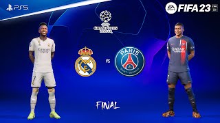 FIFA 23  Real Madrid vs PSG  UEFA Champions League Final  PS5™ Gameplay 4K60 [upl. by Atinet156]