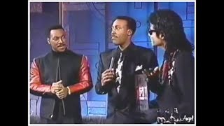 Michael Jackson and Eddie Murphy Present Each Other MTV Awards on the Arsenio Hall Show 1989 [upl. by Glynnis37]