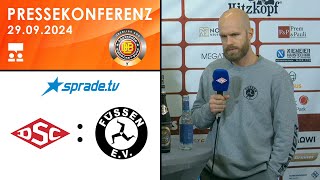 29092024  Pressekonferenz  Deggendorfer SC vs EV Füssen [upl. by Llennahs]