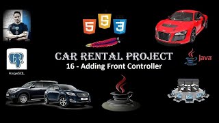 16  Car Rental Arabic JAVA Front Controller  مشروع مكتب تأجير سيارات بالجافا [upl. by Ydnew]