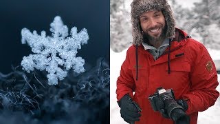 How to photograph SNOWFLAKES in winter  Tutorial  Jaworskyj [upl. by Frieda]