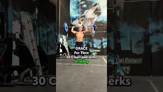 Quick and Intense CrossFit Workout Grace  30 Clean and Jerks in 5 Minutes [upl. by Ide]