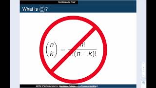 Comb 0108 Combinatorial Proof [upl. by Dutchman]