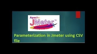 Parameterization Using CSV file in Jmeter [upl. by Hal]