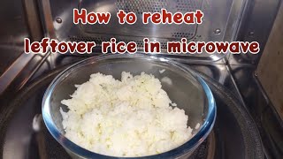 How to reheat rice in LG Microwave oven  How To Reheat Rice In A Microwave [upl. by Reine591]