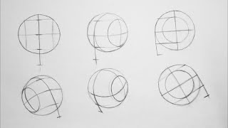 How to Draw Head in different angles using Andrew Loomis method [upl. by Sharon]