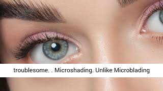 Microblading Eyebrows Microblading Microshading and Microfeathering [upl. by Dreher582]