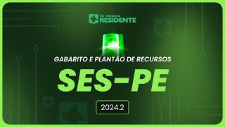 Live de Correção Gabarito e Plantão de Recursos R1 SESPE 20242  Eu Médico Residente [upl. by Airehtfele]