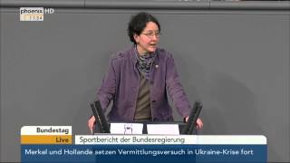 Bundestag Sportbericht der Regierung am 06022015 [upl. by Nahor]