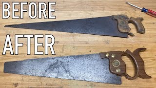 Restoring a saw from 1865 that I saved from the trash [upl. by Camarata]