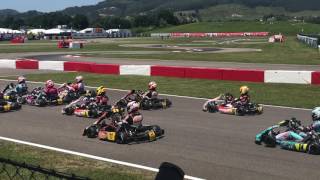 Start KZ Heat 1 CIKFIA European Champs Alonso Circuit Spain [upl. by Hanford]