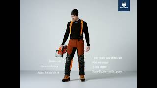 Husqvarna chainsaw trousers  Technical Extreme [upl. by Lledualc]