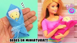 👶 Como hacer un BEBE para muñecas Barbie muy FACIL [upl. by Rosaleen]