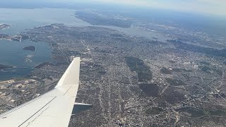 Flying into JFK International Airport in Queens New York [upl. by Egroeg]