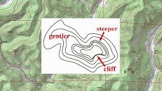 Topo Maps Part 2 Recognizing Terrain from Contour Lines [upl. by Teilo]