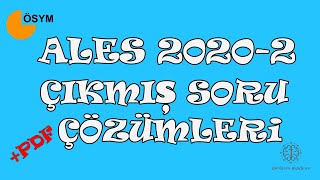 ALES 20202 Sayısal Soru Çözümleri Part 1 [upl. by Oidale659]