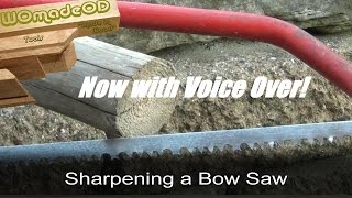 Bow Saw Sharpening Quick Guide with Voice Over [upl. by Ahsennek615]