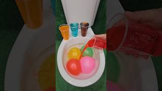 Experiment  Rainbow Balloon VS Cola Mtn Dew Fanta Sprite and Mentos in Toilet [upl. by Ambrosio]