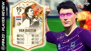 95 TROPHY TITANS VAN BASTEN PLAYER REVIEW FIFA 23 ULTIMATE TEAM [upl. by Leikeze]