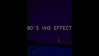 80s VHS Effect Demonstration [upl. by Aimehs]