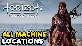 All Machine Locations In Horizon Forbidden West All Machine Types Scanned Trophy Guide [upl. by Brackely]