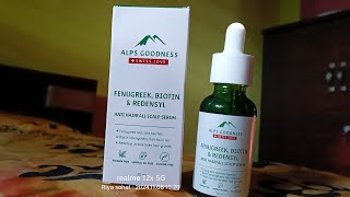 Alps Goodness Anti Hairfall Scalp Serum with Fenugreek Biotin and Redensyl after 3month review 🙂 [upl. by Wilfrid]